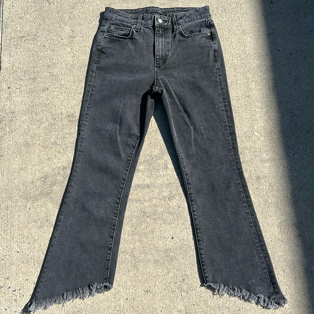 Joe's Jeans The Callie High Rise cropped Bootcut Jean washed black 25